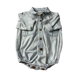 Blackbean Unisex Denim Romper size: 18-24 months